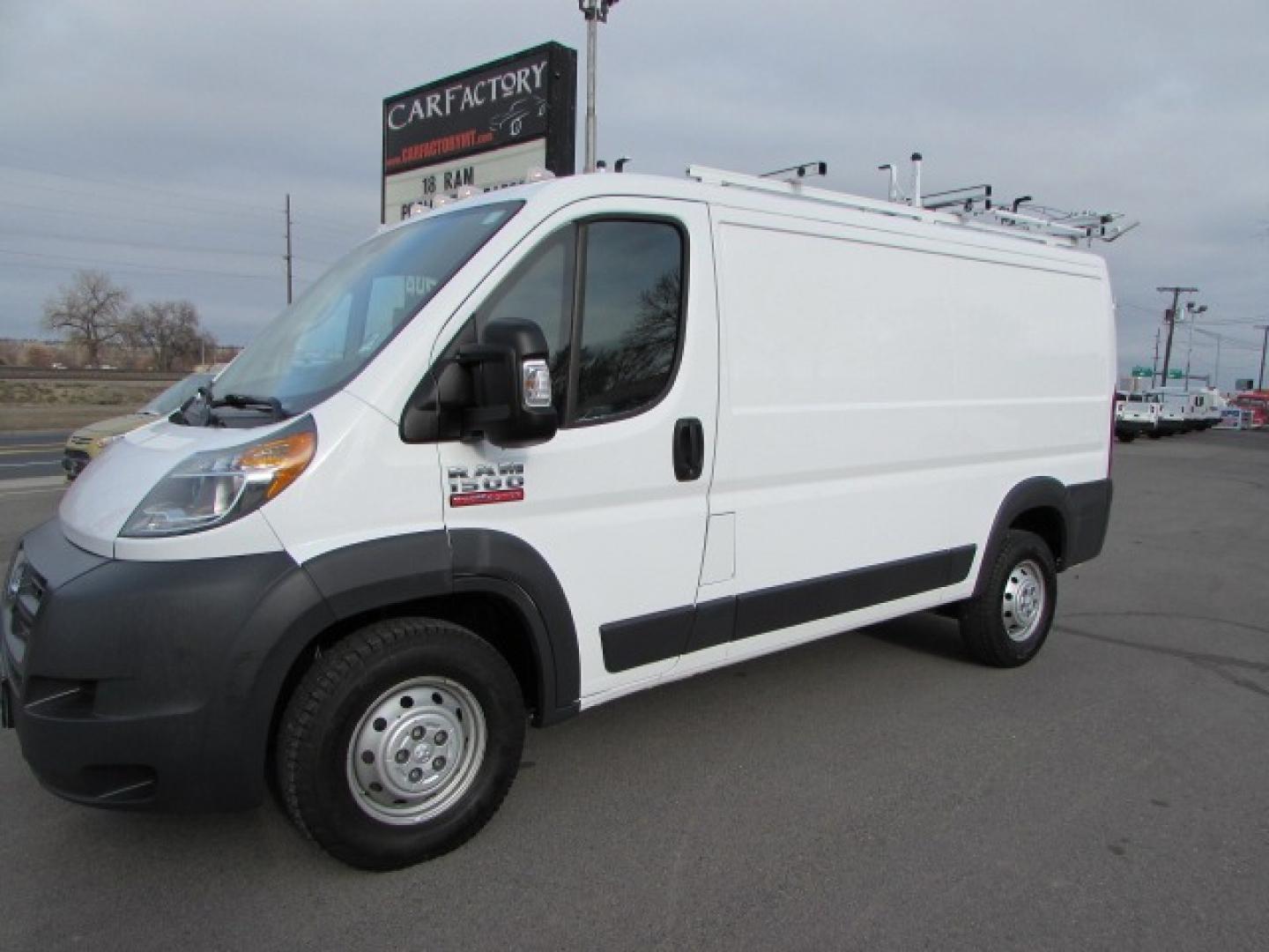 2018 White /Gray RAM Promaster Cargo Van (3C6TRVAG3JE) with an 3.6 24 valve V6 engine engine, 6 speed automatic transmission, located at 4562 State Avenue, Billings, MT, 59101, (406) 896-9833, 45.769516, -108.526772 - Photo#0